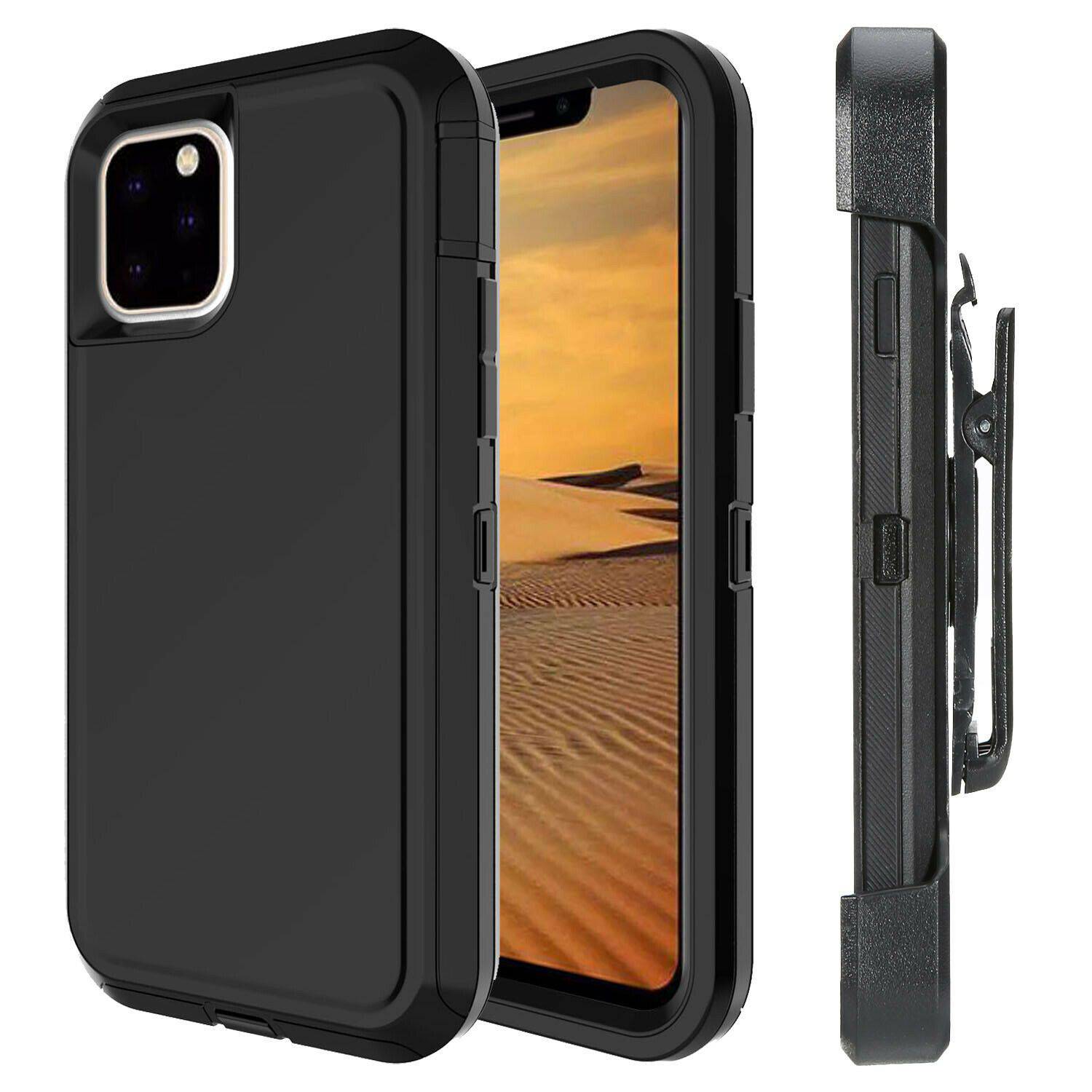 iPhone 12 Mini 11 Pro Max 7 8 Plus Case With Belt Clip + Screen Protector  Cover | Place Wireless