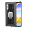 For LG Velvet 5G Shockproof Hybrid Rubber Ring Stand Hard Armor TPU Case Cover