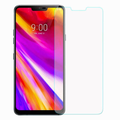 For LG G7/V50 ThinQ Shockproof Armor Bumper Rubber Hard TPU Case+Tempered Glass - Place Wireless