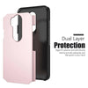 For LG G7/V50 ThinQ Shockproof Armor Bumper Rubber Hard TPU Case+Tempered Glass