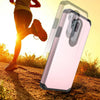 For LG G7/V50 ThinQ Shockproof Armor Bumper Rubber Hard TPU Case+Tempered Glass