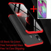 For Samsung Galaxy A10s A20s A30 A50 Shockproof Slim Case Cover+Tempered Glass