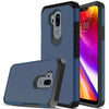 For LG G7/V50 ThinQ Shockproof Armor Bumper Rubber Hard TPU Case+Tempered Glass