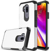 For LG G7/V50 ThinQ Shockproof Armor Bumper Rubber Hard TPU Case+Tempered Glass