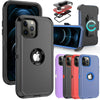 For iPhone 12 Case / iPhone 12 Pro Case, Hybrid Armor Belt Clip Fits Otterbox