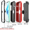 For iPhone 12 Case / iPhone 12 Pro Case, Hybrid Armor Belt Clip Fits Otterbox