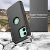 For iPhone 12 Case / iPhone 12 Pro Case, Hybrid Armor Belt Clip Fits Otterbox