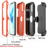 For iPhone 12 Case / iPhone 12 Pro Case, Hybrid Armor Belt Clip Fits Otterbox