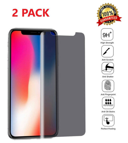 2X Privacy Anti-Spy Tempered Glass Screen Protector for iPhone X/XS, XS Max, XR - Place Wireless
