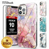 TITSHARK For iPhone 12 Pro Max Mini Case Clear Slim Marble Shockproof Cover