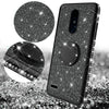 For LG Stylo 5/Stylo 5 Plus Cute Ring Stand Glitter Bling Phone Case w/Kickstand