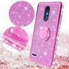 For LG Stylo 5/Stylo 5 Plus Cute Ring Stand Glitter Bling Phone Case w/Kickstand