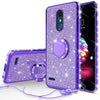 For LG Stylo 5/Stylo 5 Plus Cute Ring Stand Glitter Bling Phone Case w/Kickstand