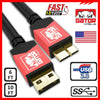 Micro USB 3.0 Cable High Speed Data Charger Samsung Galaxy Note 3 S5 SYNC HDD