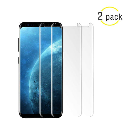 Samsung Galaxy S9, S8, S8 Plus, S9 Plus Note 9/8 4D Full Cover Tempered Glass Screen Protector - Place Wireless