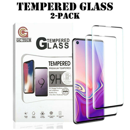 2-Pack Tempered Glass For Samsung S10 S20 Note 20 10 Plus Ultra Screen Protector - Place Wireless