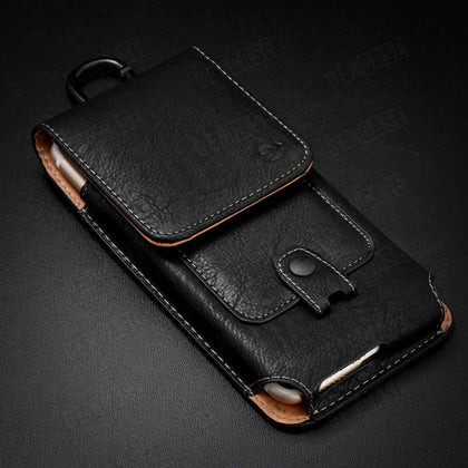 Leather Rugged Case For Galaxy Note 8 9 Note 10 / S9 S10 Pouch Holster Belt Clip - Place Wireless