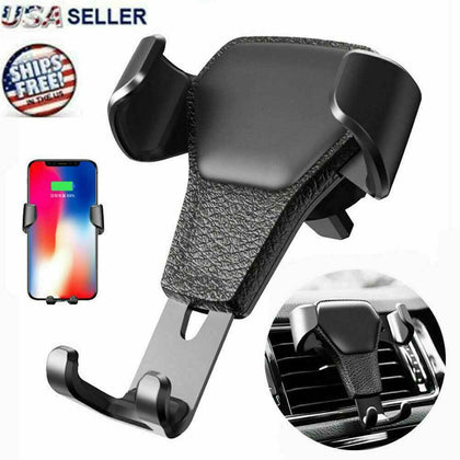 Car Mount Air Vent Phone Holder Cradle for iPhone X XR XS Max Samsung S10 Note9 - Place Wireless