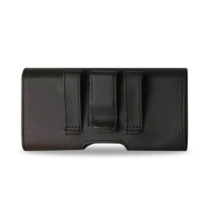 Reiko Horizontal Pouch with Card Holder Belt Clip for iPhone X Brown 4.7