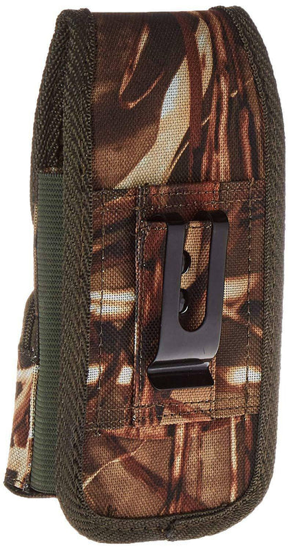 Reiko Vertical Rugged Pouch With Metal Logo & Velcro for iPhone 7- Camouflage - Place Wireless