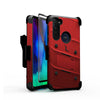 For Motorola G Stylus Holster BOLT Stand Case Military Grade Phone Cover + Glass