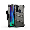 For Motorola G Stylus Holster BOLT Stand Case Military Grade Phone Cover + Glass