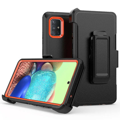 For Samsung Galaxy A51 A71 5G Case Cover+Tempered Glass+Belt Clip Fits Otterbox - Place Wireless