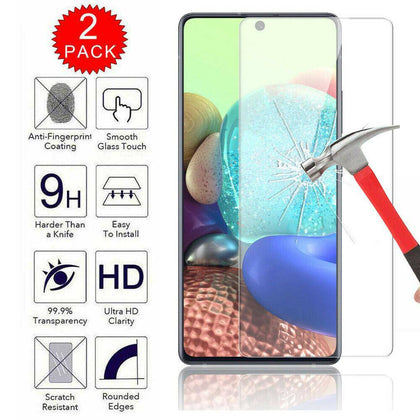 For Samsung Galaxy A51 A71 5G Case Cover+Tempered Glass+Belt Clip Fits Otterbox - Place Wireless