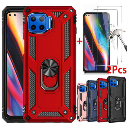 For Motorola Moto One 5G/G 5G Plus Shockproof Rugged Case Cover+Screen Protector