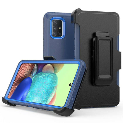 For Samsung Galaxy A51 A71 5G Case Cover+Tempered Glass+Belt Clip Fits Otterbox - Place Wireless