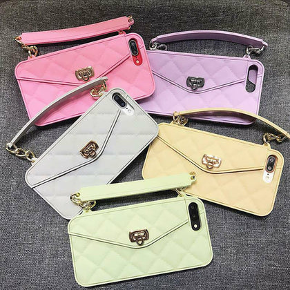 Crossbody Wallet Case For iPhone 12 11 Pro Max Xs 7 8+ Handbag Purse Chain Cover - Place Wireless