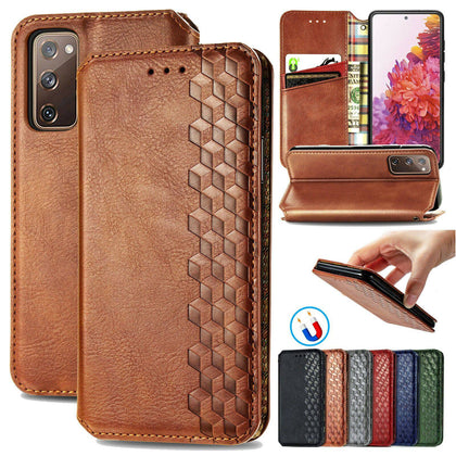 For Samsung Galaxy S20 FE 4G/5G Leather Flip Card Wallet Stand Phone Case Cover - Place Wireless