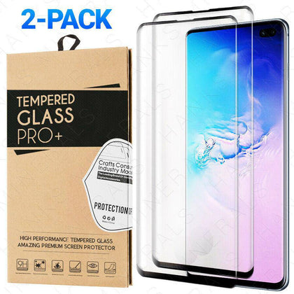 2-Pack Tempered Glass For Samsung S10 S20 Note 20 10 Plus Ultra Screen Protector - Place Wireless