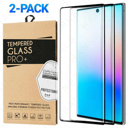 2-Pack Tempered Glass For Samsung S10 S20 Note 20 10 Plus Ultra Screen Protector - Place Wireless