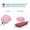 Airpods Silicone Charging Case Cover Fur Ball Keychain For Apple AirPods 1/2