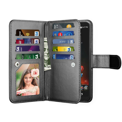 For LG Stylo 4 5 6 Phone Wallet Wrist Strap Stand Card Leather Flip Case Cover - Place Wireless