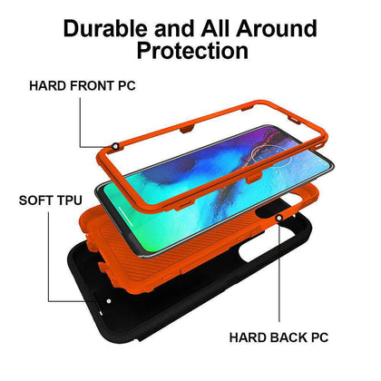 For Motorola Moto G8 Power Case Holster Belt Clip Fit Otterbox/Scree - Place Wireless