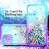 For iPhone 12, 12 Pro Max,12 Mini Case Shockproof Glitter Liquid Bling TPU Cover