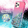 For iPhone 12, 12 Pro Max,12 Mini Case Shockproof Glitter Liquid Bling TPU Cover