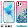 For iPhone 12, 12 Pro Max,12 Mini Case Shockproof Glitter Liquid Bling TPU Cover