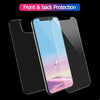 For Iphone 11, 11 Pro, 11 Pro Max, XS, XS Max, XR Front Tempered Glass + 9H Back Screen Protector