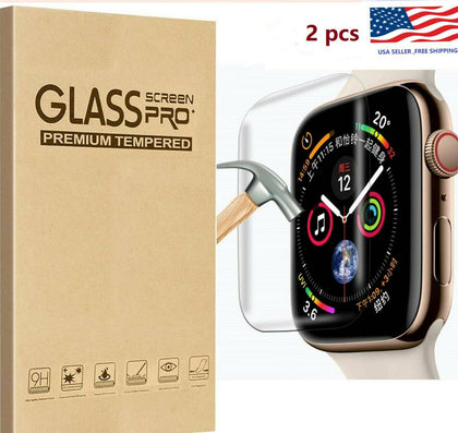 Tempered Glass Screen Protector For Apple Watch iWatch 5 4 3 2 38/40/42/44 mm - Place Wireless