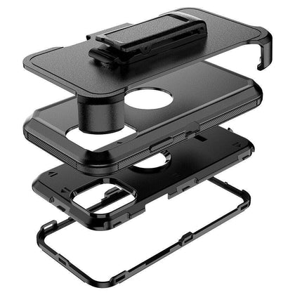 For iPhone 12 , Pro Max Shockproof Case Cover + Belt Clip Fits Otterbox Defender - Place Wireless