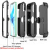 For iPhone 12 , Pro Max Shockproof Case Cover + Belt Clip Fits Otterbox Defender