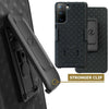 for Samsung Galaxy S21, S21 ULTRA 5G Slim Strong Belt Clip Holster Black Case