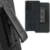 for Samsung Galaxy S21, S21 ULTRA 5G Slim Strong Belt Clip Holster Black Case