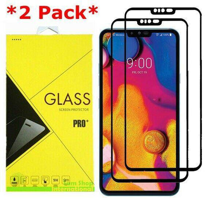 2-Pack Full Cover Tempered Glass Screen Protector For LG V40 ThinQ - Place Wireless