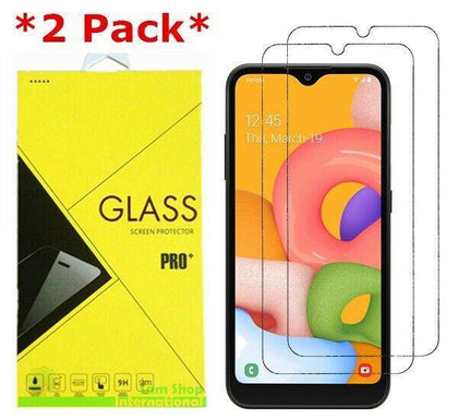 2-Pack Premium Tempered Glass Screen Protector For Samsung Galaxy A01 - Place Wireless