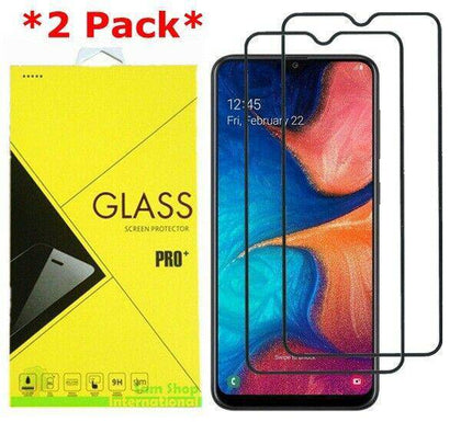 2-Pack For Samsung Galaxy A50/A20/A30 Full Cover Tempered Glass Screen Protector - Place Wireless