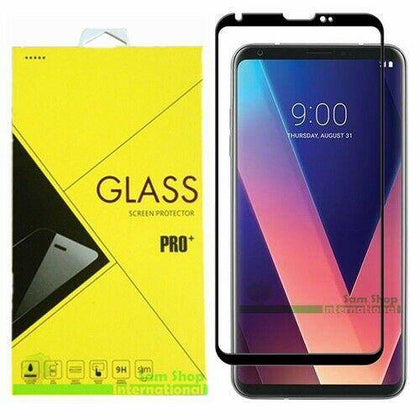 FULL COVER Premium Tempered Glass Screen Protector For LG V30/V30S/ V35 ThinQ - Place Wireless